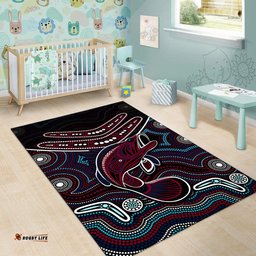 Fishing Aboriginal Area Rug No.4