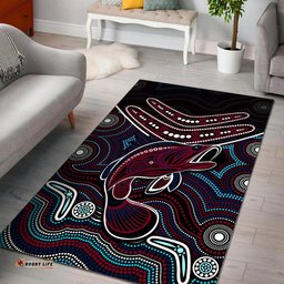 Fishing Aboriginal Area Rug No.4