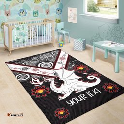 Australia Illawarra and St George Naidoc Area Rug Custom For Our Elders Boomerangs Area Rug