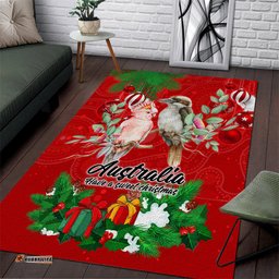 Kookaburra Lover Area Rug Australia Koalaty Merry Christmas Aboriginal