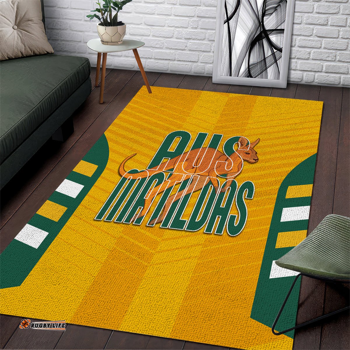 custom australia soccer area rug go matildas dynamic national colors tee aussie