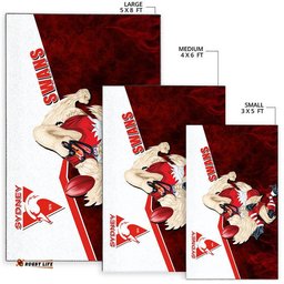 AFL Area Rug Swans Fire Style