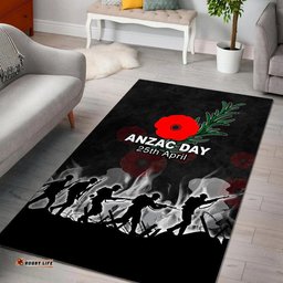 Anzac Day Area Rug Rosemary In Heart