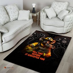 Paws For Australia Area Rug Bushfire Awareness Indigenous Aboriginal