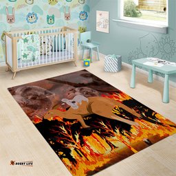 Save Wildlife Australia Area Rug Bushfire Awareness
