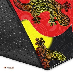 Aboriginal Flag Mix Lizard Area Rug