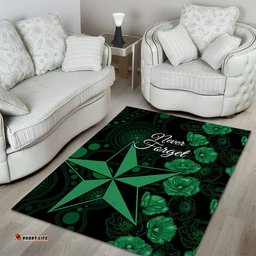 Stars Cricket Never Forget Custom Area Rug ANZAC Day with Poppy Aboriginal