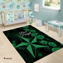 Stars Cricket Never Forget Custom Area Rug ANZAC Day with Poppy Aboriginal