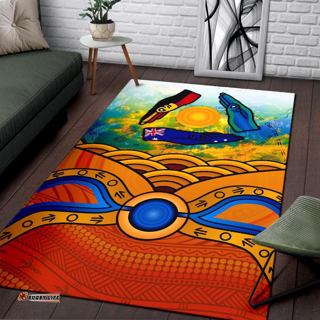 Aboriginal Area Rug Australia Kangaroo NAIDOC Week 2021