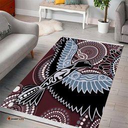 aboriginal pattern bird area rug ts04 tee aussie