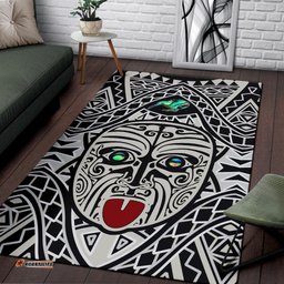 Integrity Maori Ta Moko Area Rug Kiwi and Paua