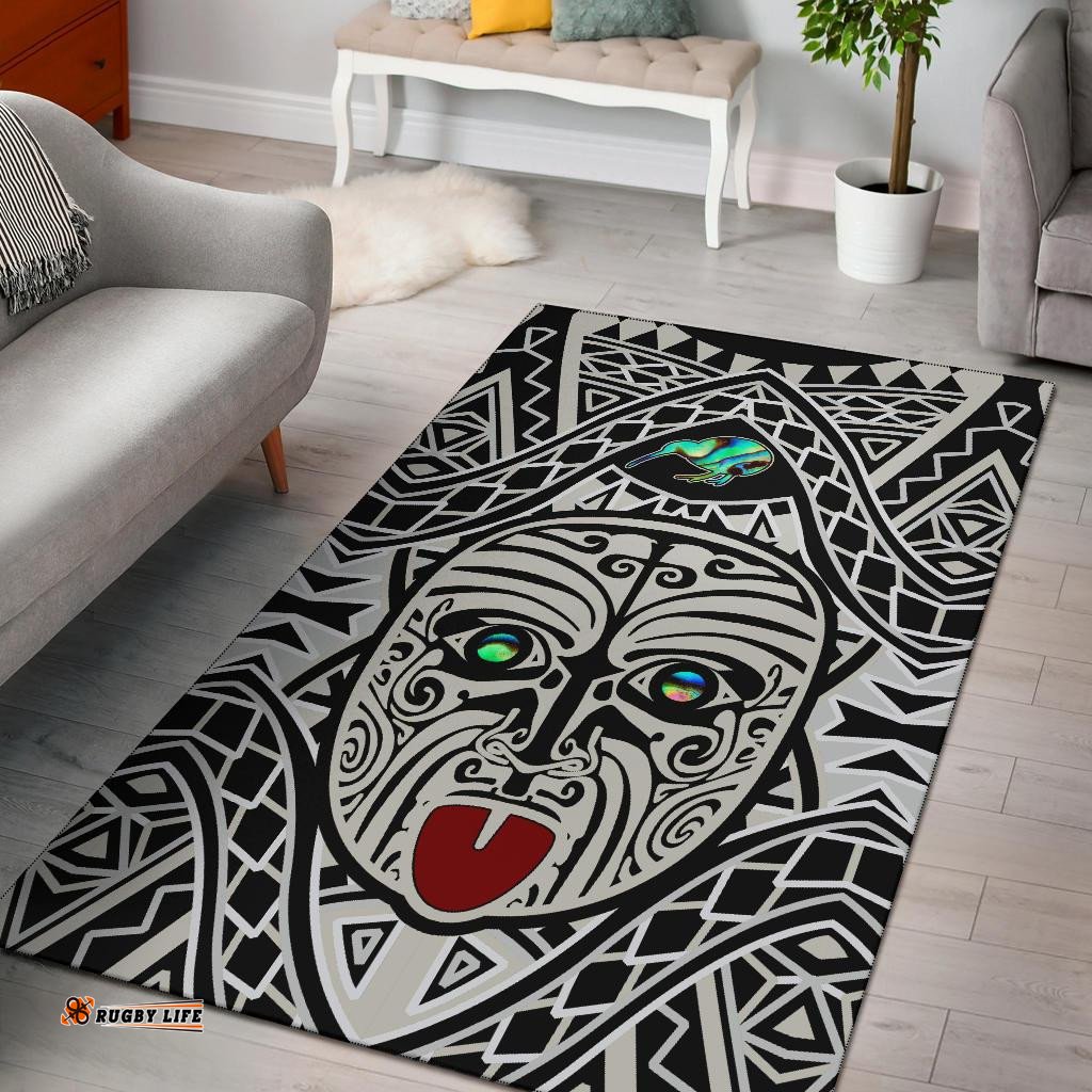 Integrity Maori Ta Moko Area Rug Kiwi and Paua
