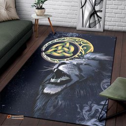 Scotland Area Rug Scottish Lion and Celtic Moon