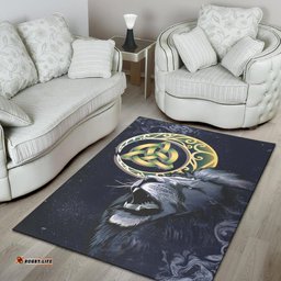 Scotland Area Rug Scottish Lion and Celtic Moon