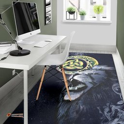 Scotland Area Rug Scottish Lion and Celtic Moon