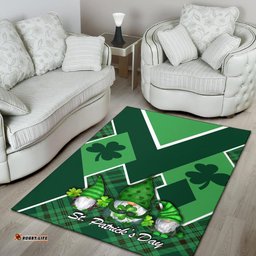 St. Patrick Day Ireland Gnome Area Rug Shamrock
