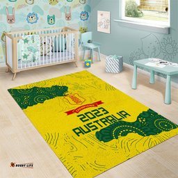 Australia Cricket Area Rug History Commemorative World Cup Winners