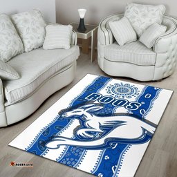 Melbourne Kangaroos Rugs Indigenous North Roos White