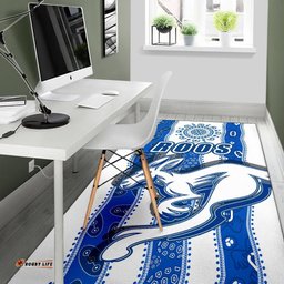 Melbourne Kangaroos Rugs Indigenous North Roos White