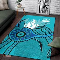 Brisbane Heat Aboriginal Cricket Area Rug