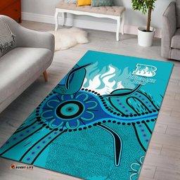 Brisbane Heat Aboriginal Cricket Area Rug