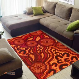 Vibe Hoodie Aboriginal Area Rug Indigenous Aboriginal art connection concept RLT20