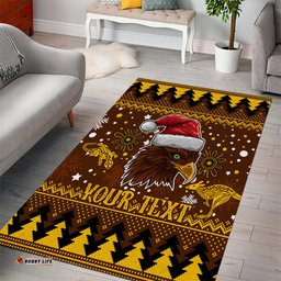 Hawks Football Area Rug Spectemur Agendo Christmas Vibe 2023