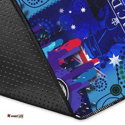 Blues Rugby Area Rug Aboriginal ANZAC Day '' Lest We Forget '' Color Drawing Patterns Area Rug RLT12