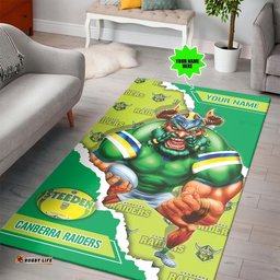 Personalized Custom THY Canberra Raiders NRL Mascot Edition Rug