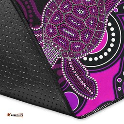 Aboriginal Turtle Area Rug Pink Style 07