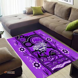 Hobart Hurricanes Cricket Area Rug Happy Australia Day Aboriginal Art