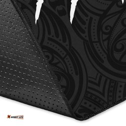 New Zealand Haka Rugby Area Rug Best Silver Fern Black