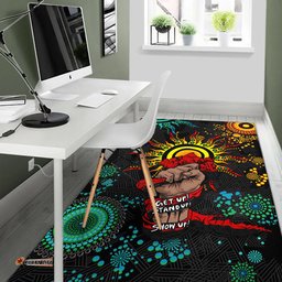 NAIDOC Week Aboriginal Art Unique Area Rug