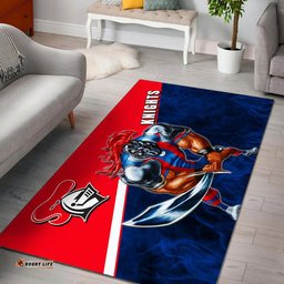 NRL Area Rug Knights Fire Style