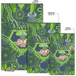 Vibe Hoodie Area Rug Canberra Raiders Superman Area Rug