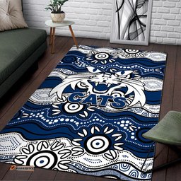 Geelong Cats Area Rug Aboriginal Version