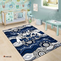 Geelong Cats Area Rug Aboriginal Version