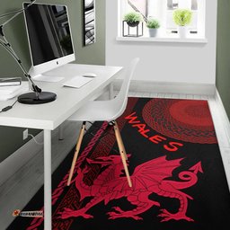 Wales Celtic Area Rug Cymru and Celtic Pattern