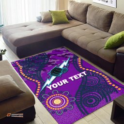 Custom Personalised Storm Rugby ANZAC Day Camouflage Indigenous Art Area Rug
