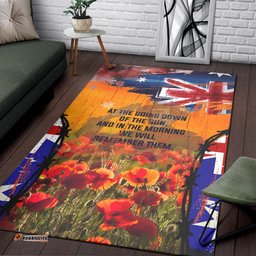 Australia ANZAC Day Area Rug ANZAC Day Commemoration