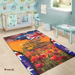 Australia ANZAC Day Area Rug ANZAC Day Commemoration