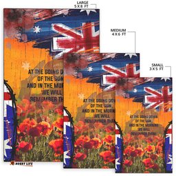Australia ANZAC Day Area Rug ANZAC Day Commemoration