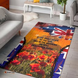 Australia ANZAC Day Area Rug ANZAC Day Commemoration
