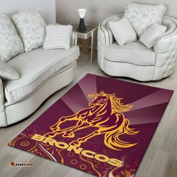 brisbane broncos indigenous area rug tee aussie
