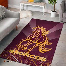 brisbane broncos indigenous area rug tee aussie