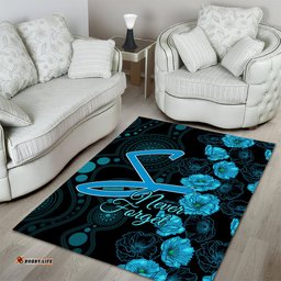 Strikers Cricket Never Forget Custom Area Rug ANZAC Day with Poppy Aboriginal