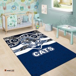 Geelong Cats Indigenous Basic Style Flag Area Rug