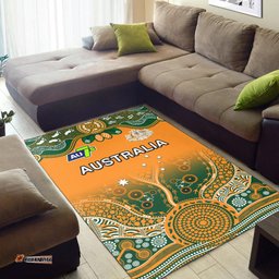 Australia Rugby Area Rug Aussie Sevens Original Indigenous