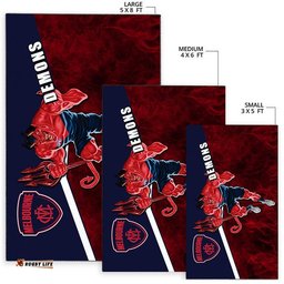 AFL Area Rug Demons Fire Style