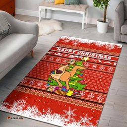australia christmas kangaroo aboriginal pattern area rug tee aussie